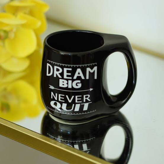 matte black cofee mug